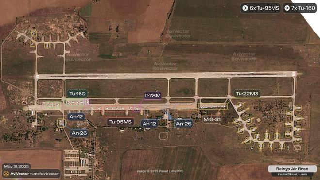卫星图显示：13架俄大型机遭摧毁包括8架图95